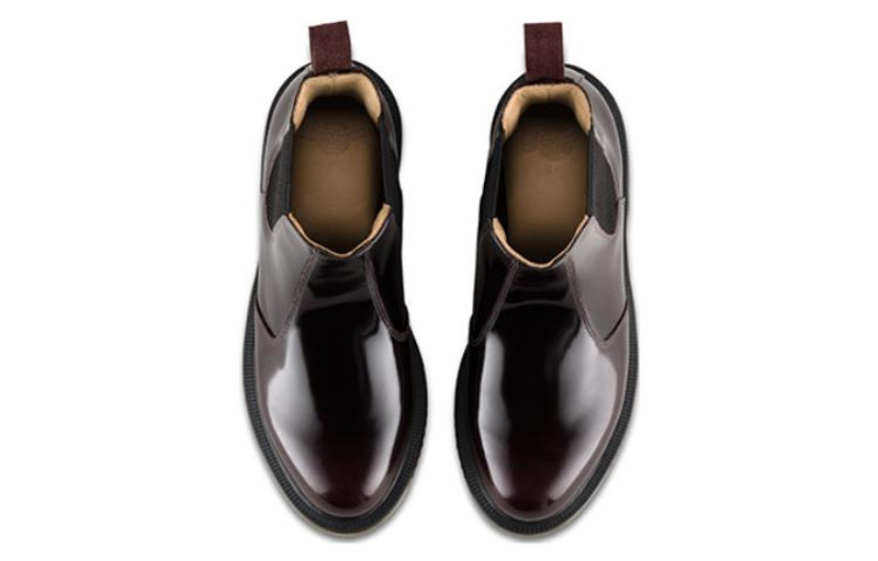 Dr. Martens (WMNS) Dr.Martens Flora Smooth Leather Chelsea Boots 'Cherry Red' 14650601 outlook