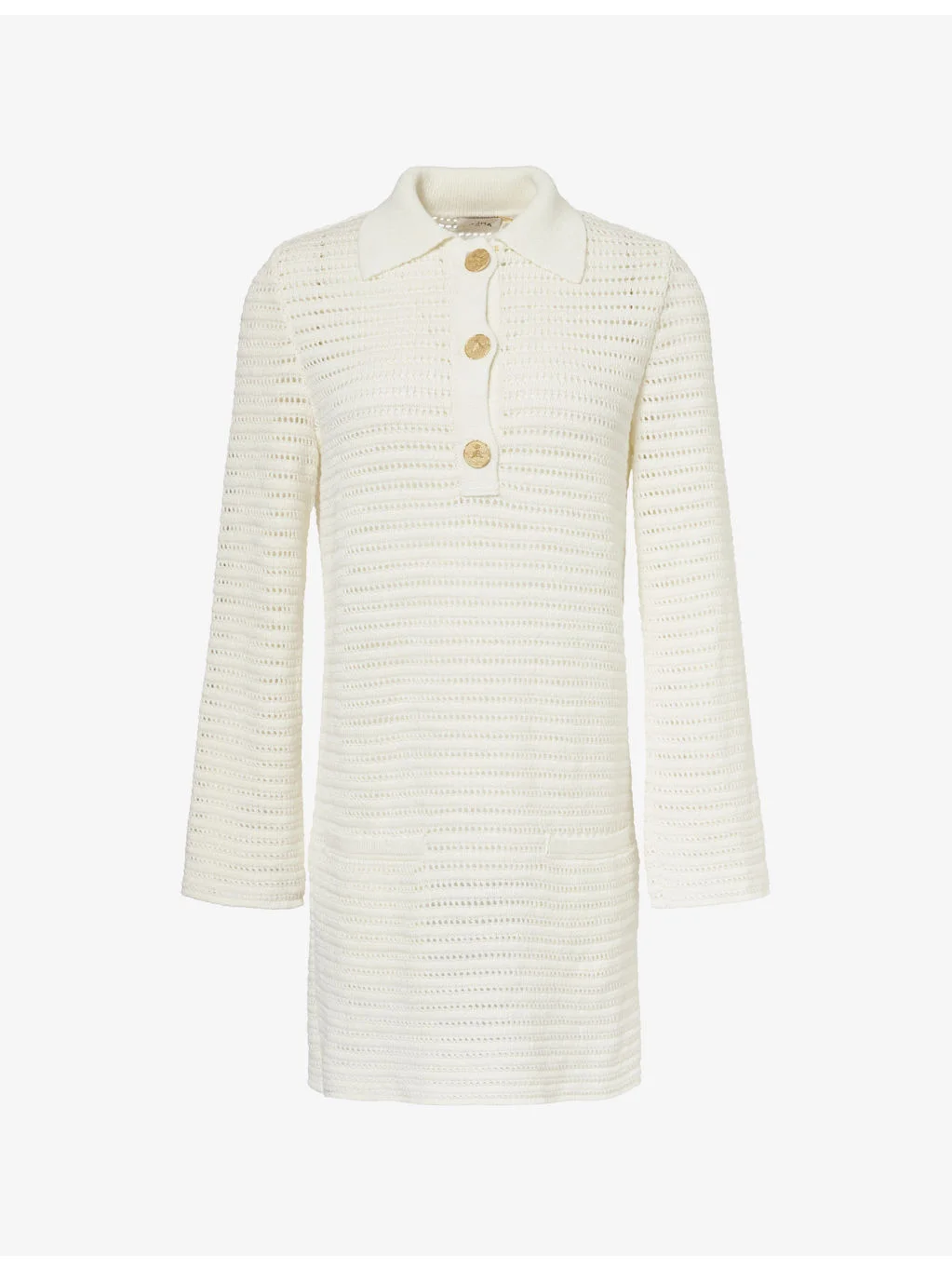 Iqsas Crochet Linen Mini Dress - 1