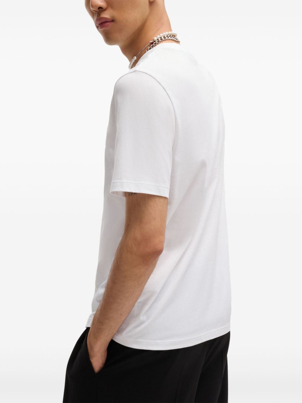 logo-print cotton T-shirt - 4