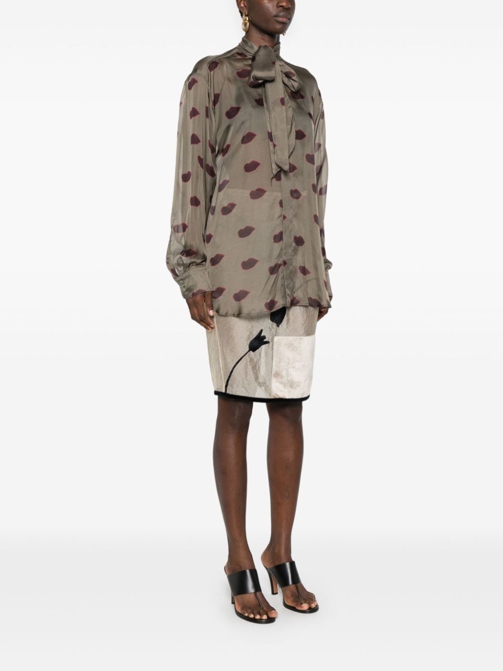 abstrac-print shirt - 3