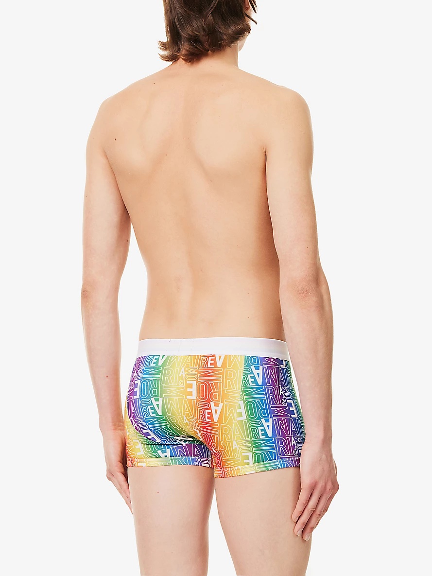 Rainbow-logo pack of two stretch-cotton trunks - 3