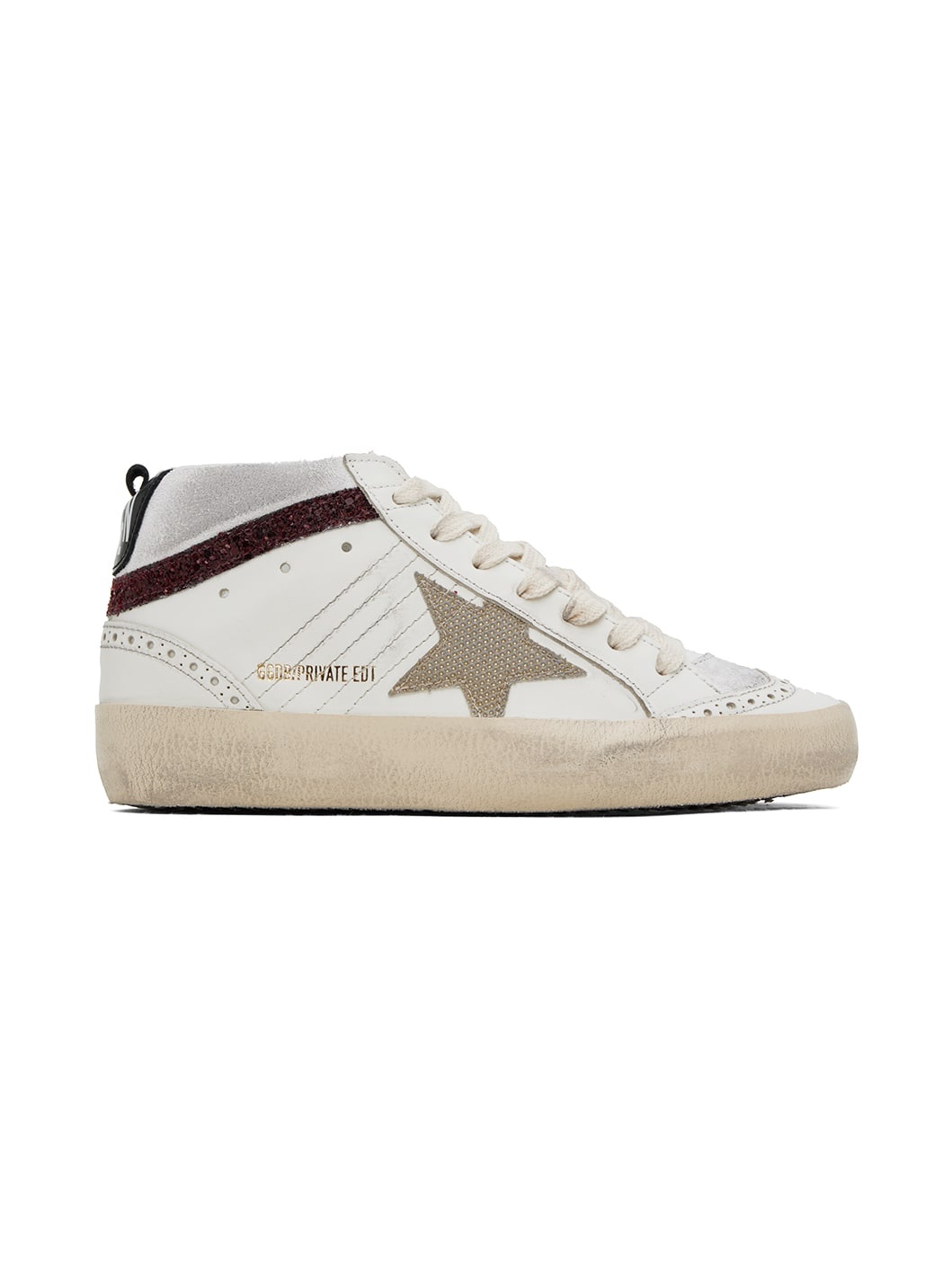 SSENSE Exclusive White Mid Star Sneakers - 1