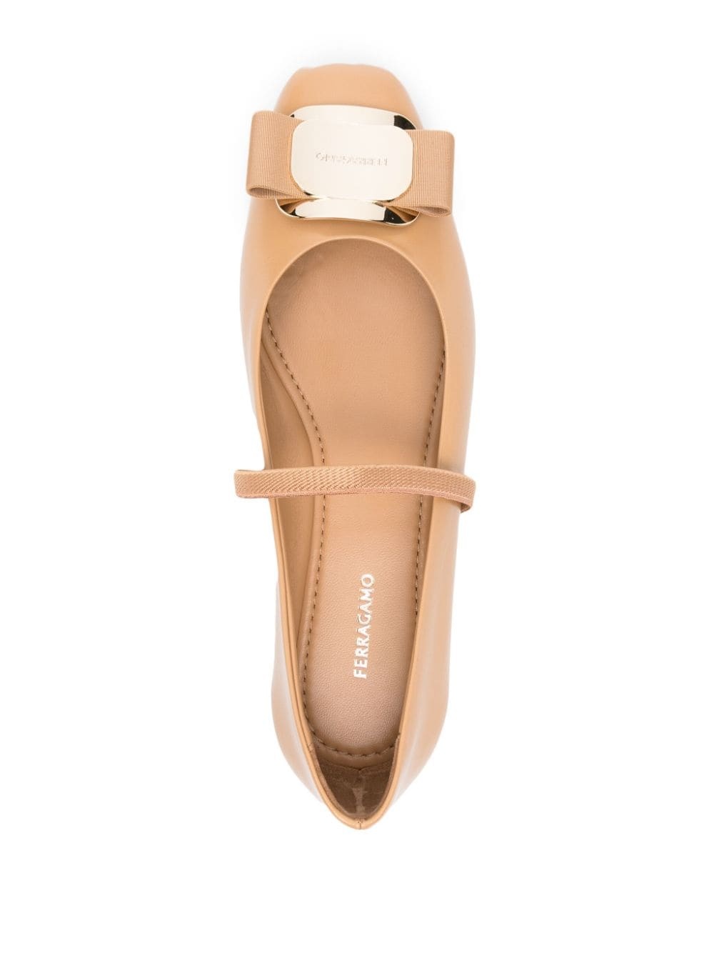 Zina leather ballerina shoes - 4