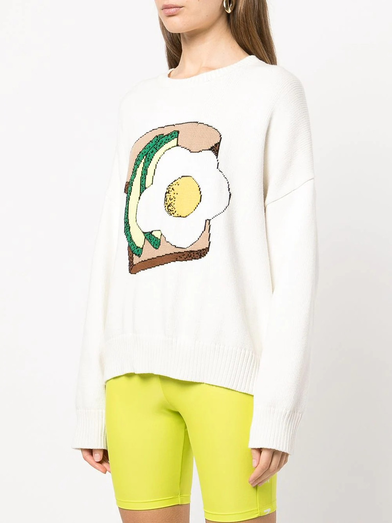 Avocado Toast merino-knit jumper 3