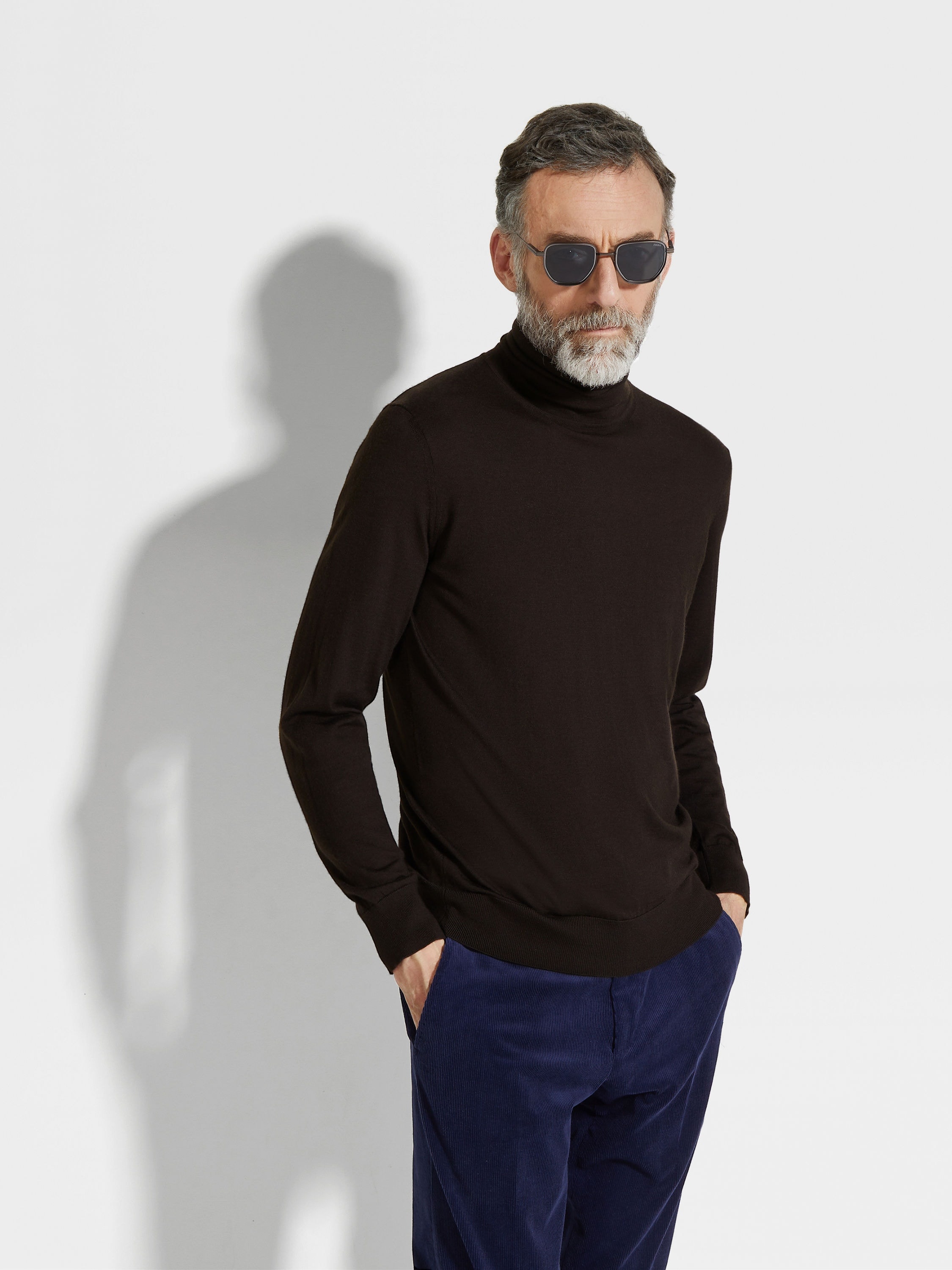 DARK BROWN CASHSETA TURTLENECK - 3