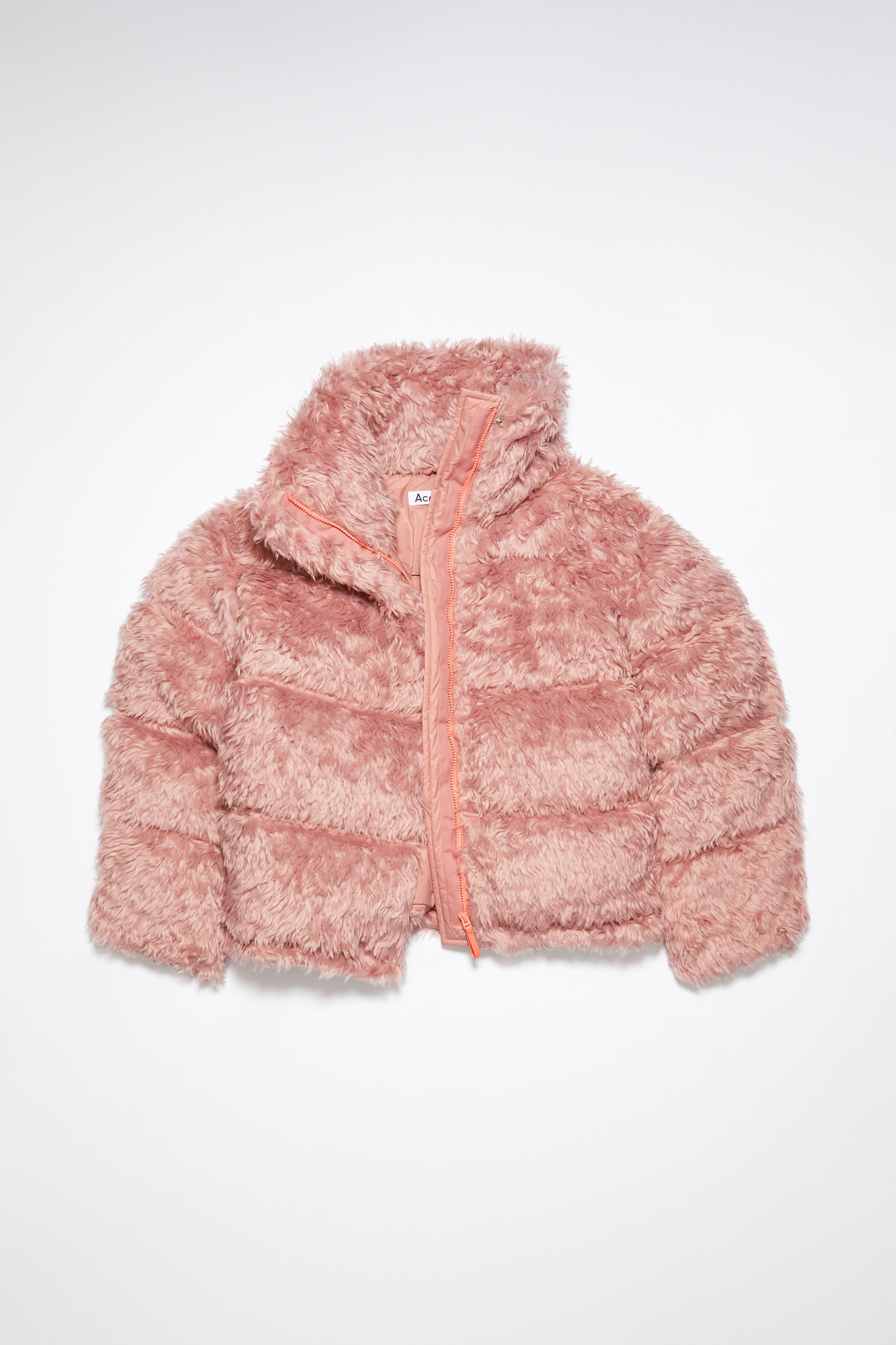 Furry puffer jacket - Blossom pink - 1