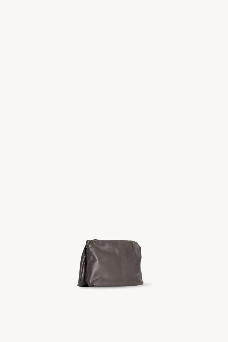 The Row Large Bourse Clutch in Leather outlook