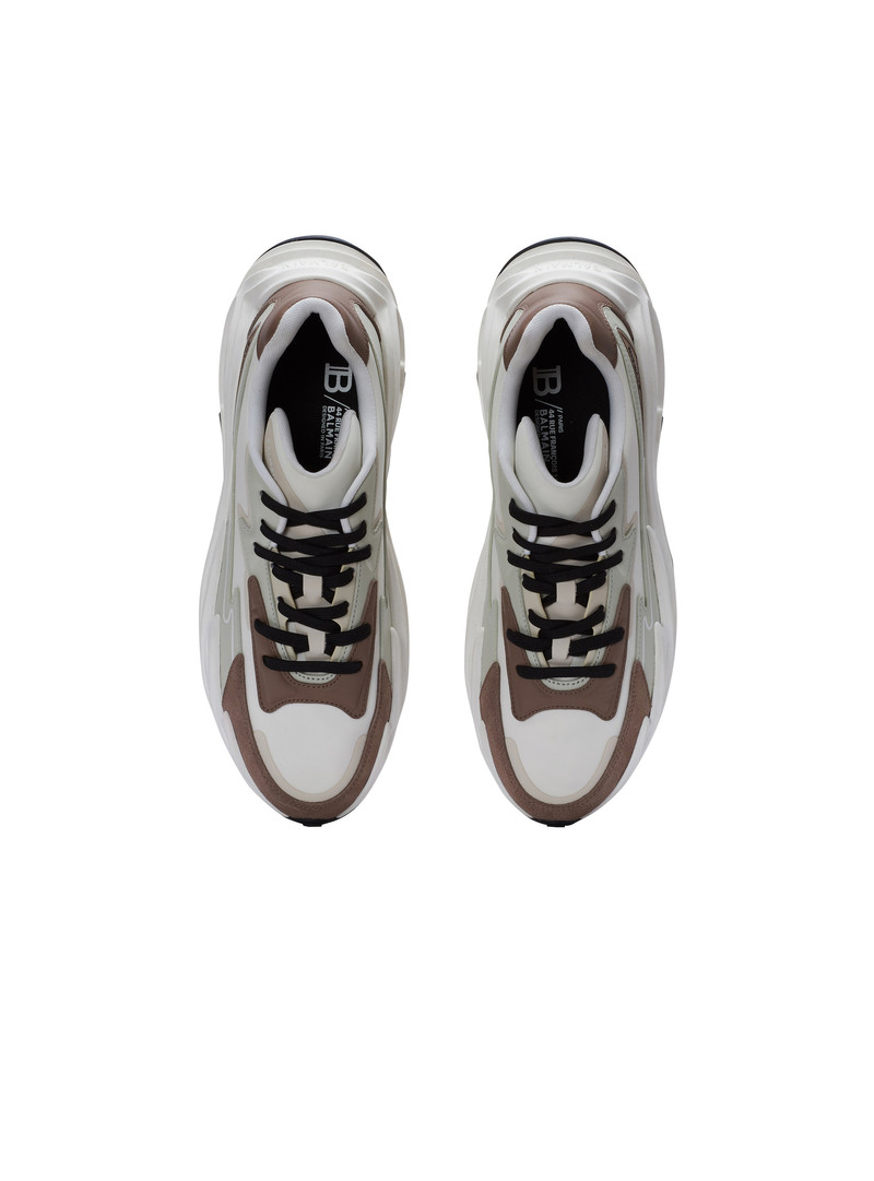 Run-Row leather and nylon sneakers 3