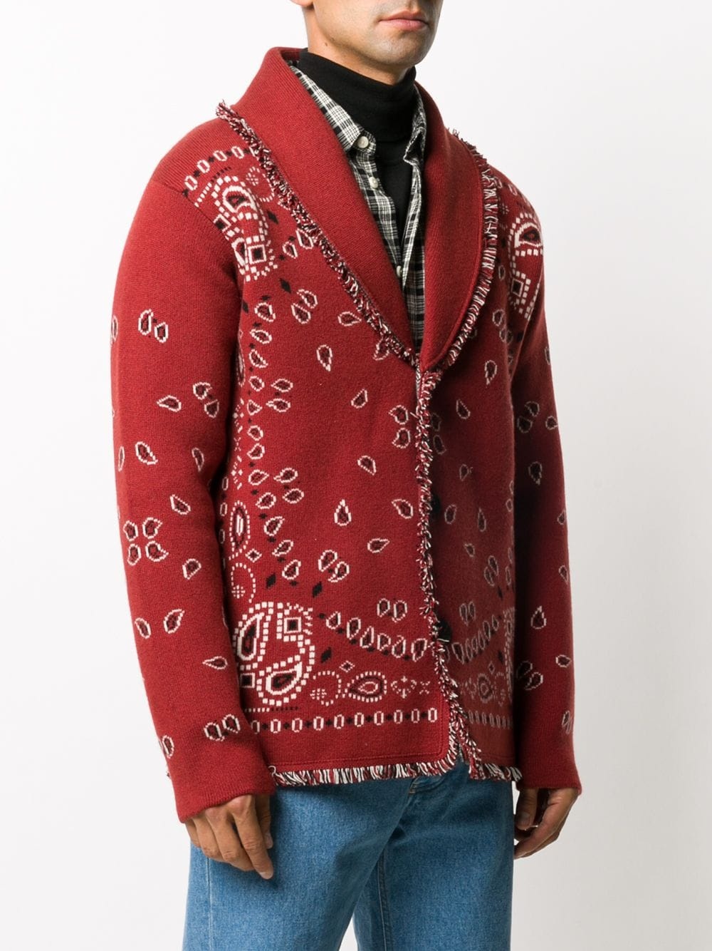 bandana knitted cardigan - 3