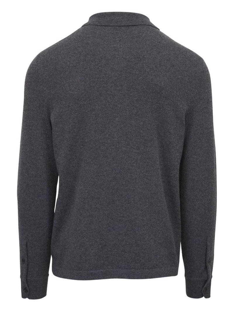 Brioni polo-neck buttoned cardigan outlook