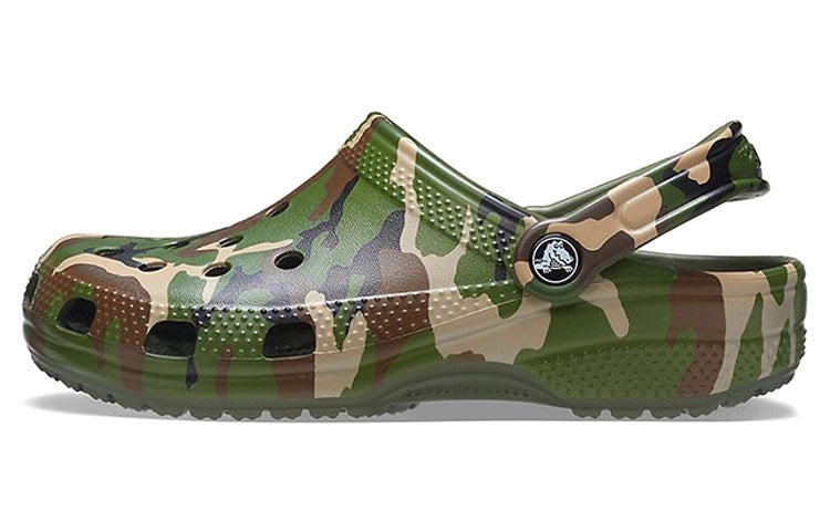 Crocs Beach Army Green Camouflage Sandals 206454-3TC - 2
