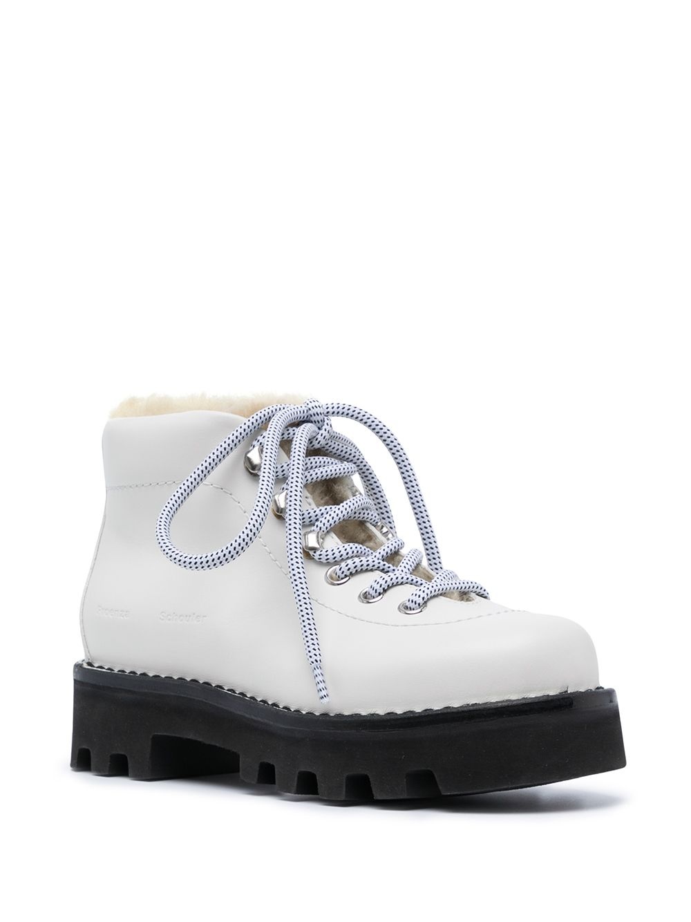 shearling hiking boots - 2