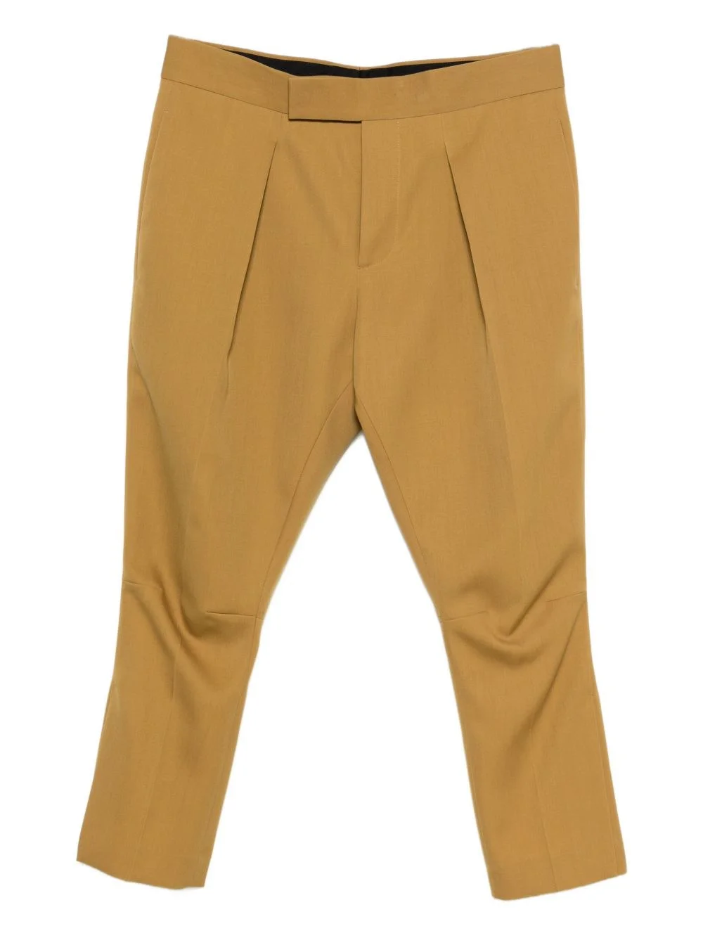 pleated gabardine trousers - 1