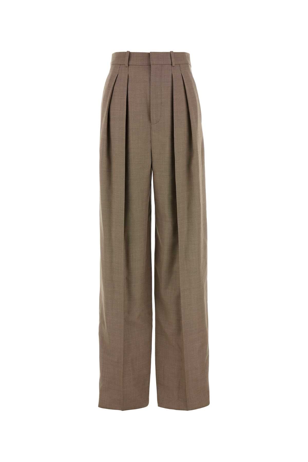 Saint Laurent Women Two-Tone Wool Pant - 1