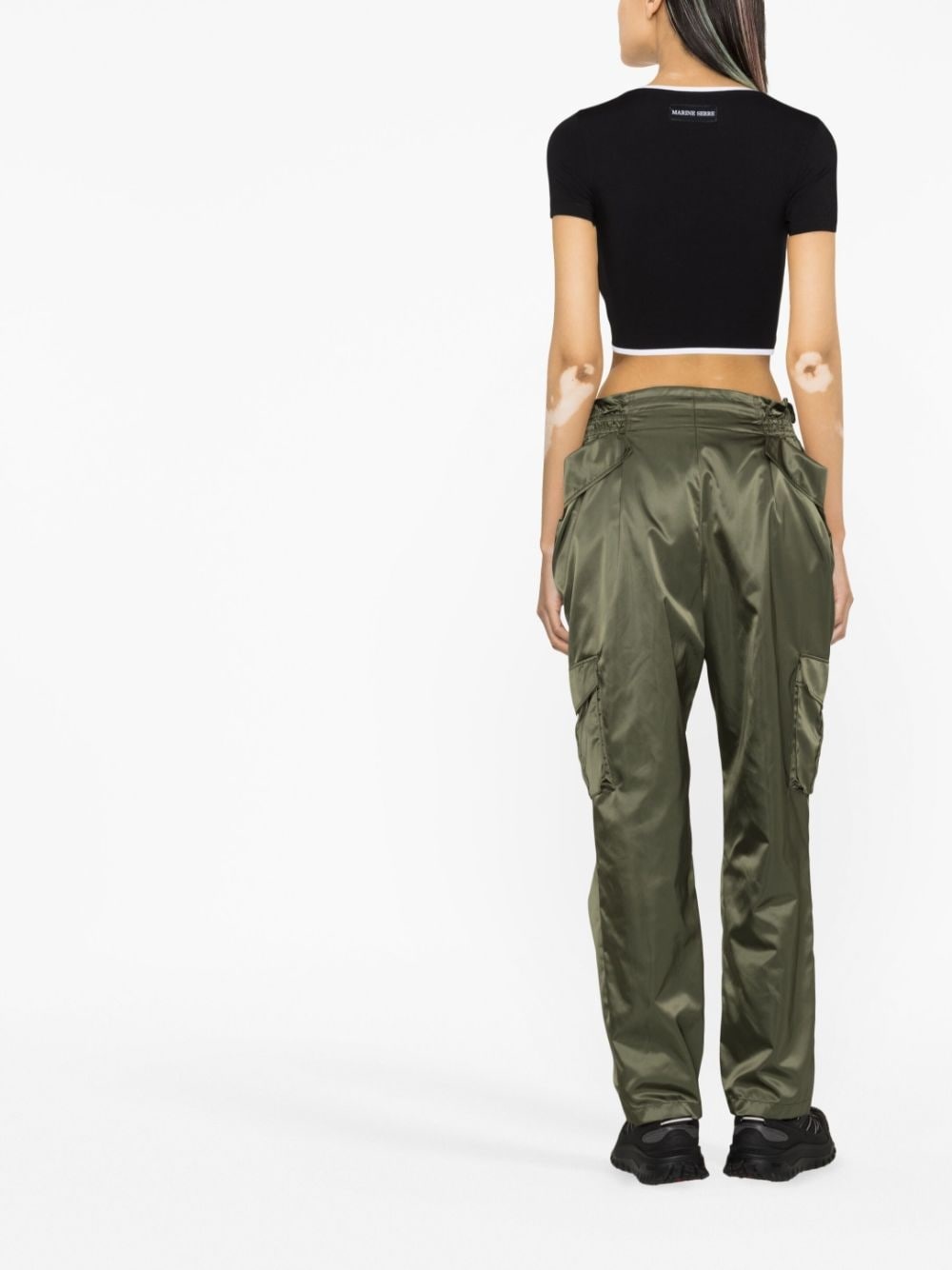 drawstring cargo pants - 4