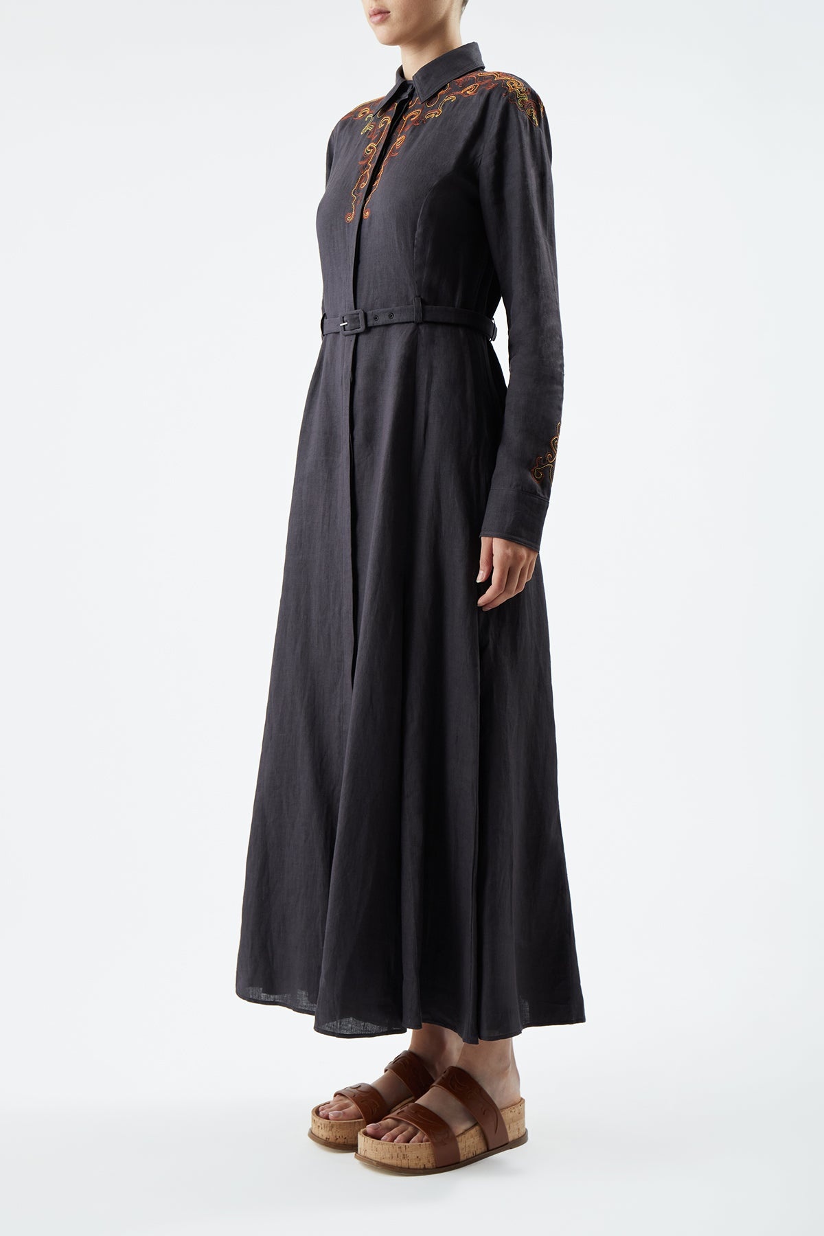 Mcgraw Dress in Linen - 3