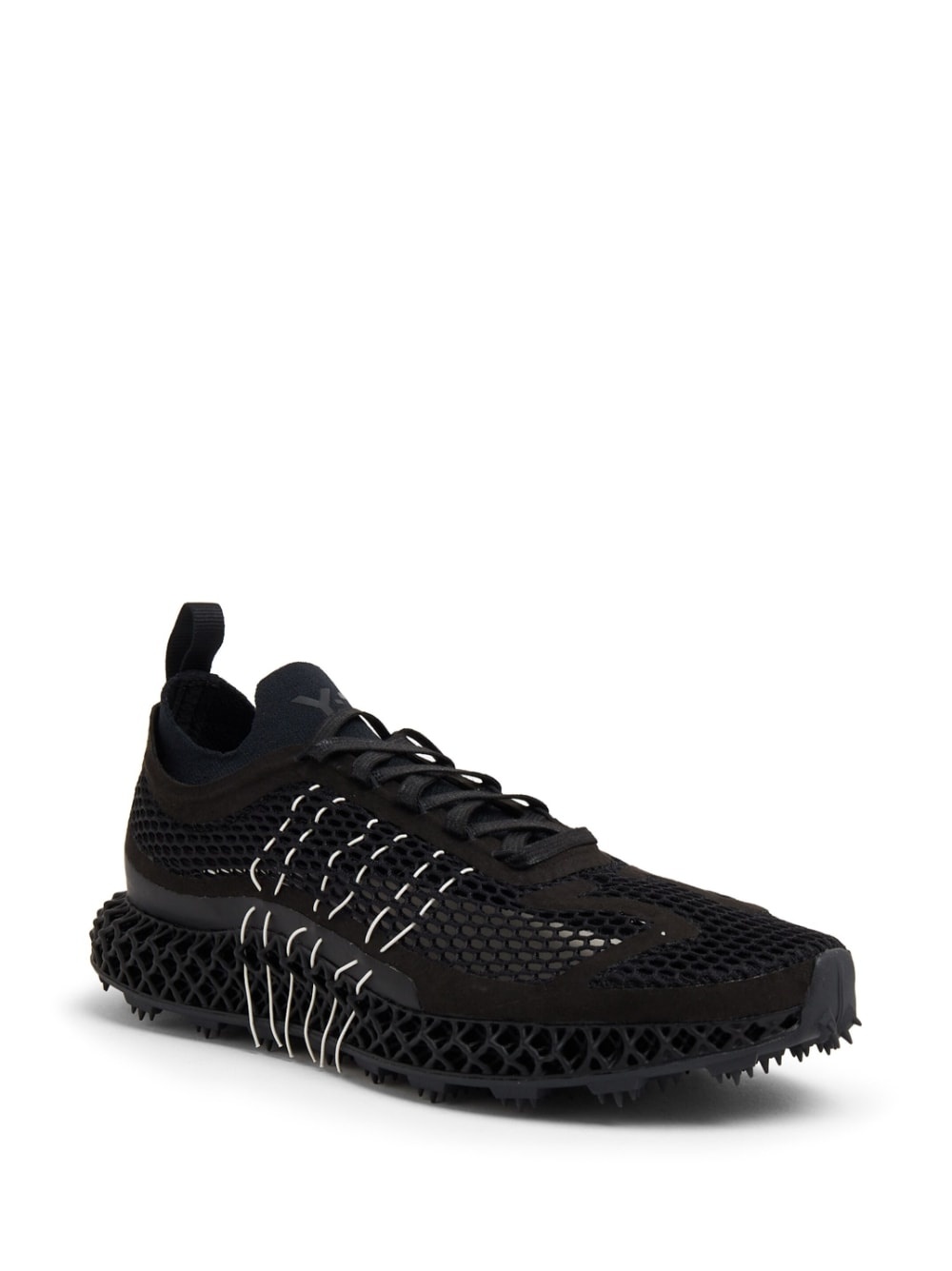 mesh-panel low-top sneakers - 2