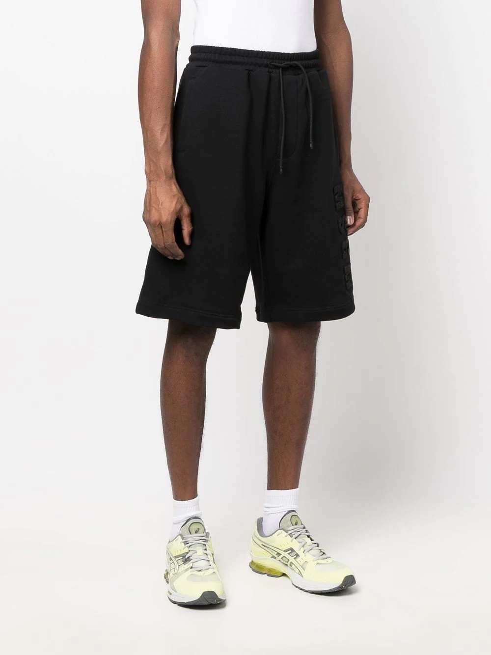 embossed-logo track shorts - 3