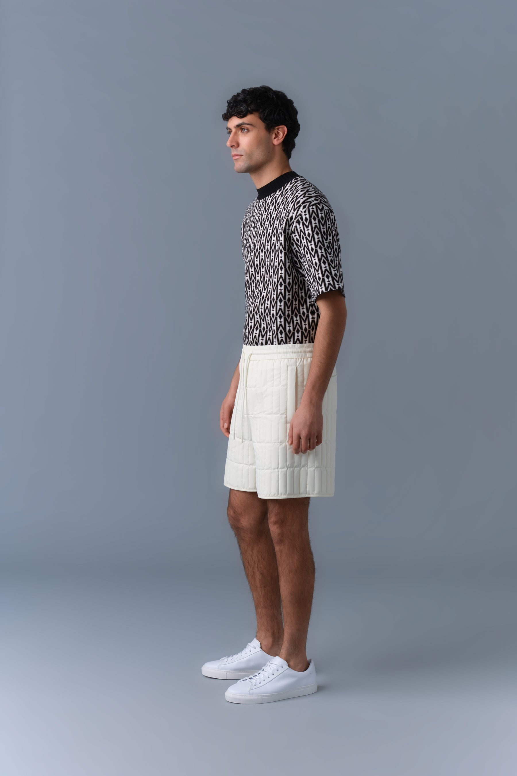 SEBASTIAN Vertical Quilted Shorts - 3