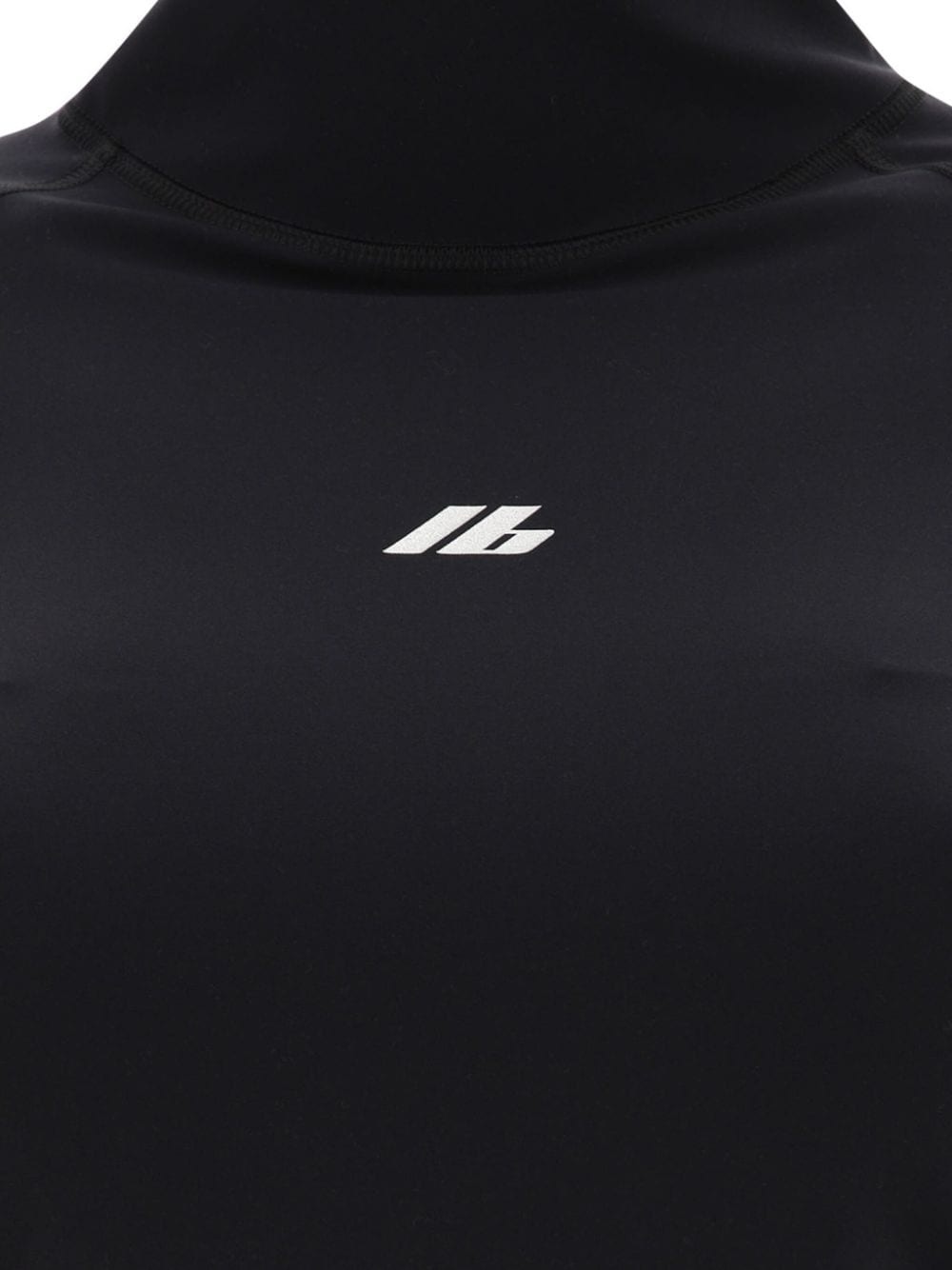 Activewear embroidered-logo turtleneck top - 3