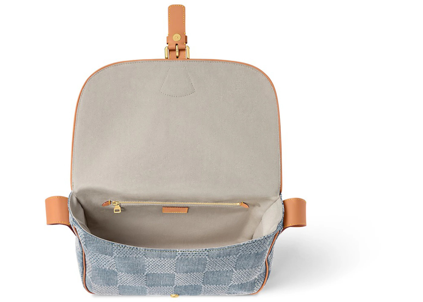 Louis Vuitton Montsouris Messenger MM Damier Denim 3D Blue Denim - 3