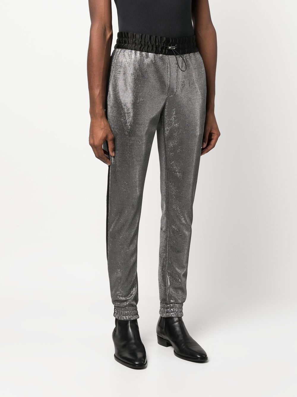 drawstring track pants - 3