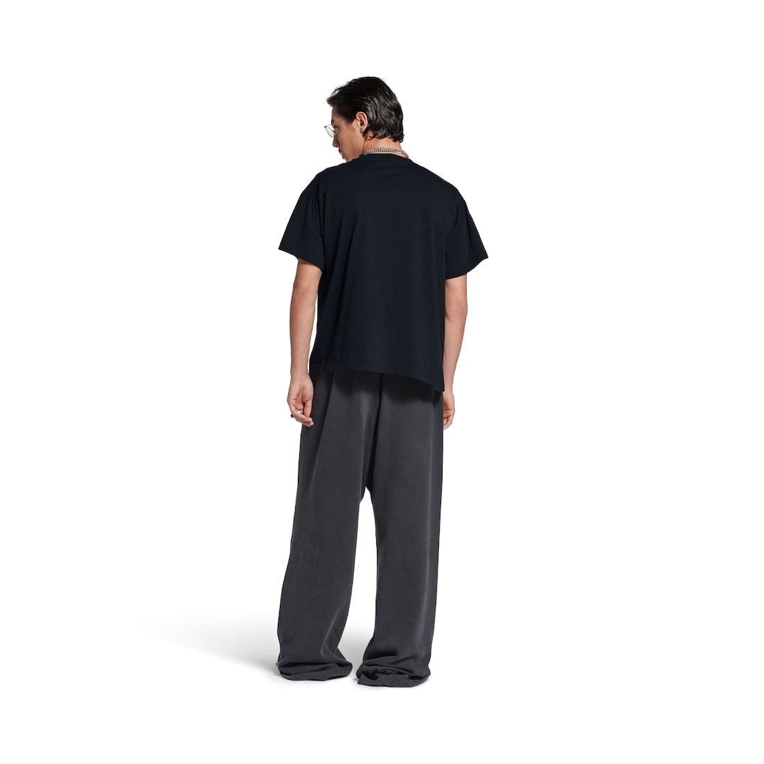 Men's Balenciaga I Automobili Lamborghini Oversized Sweatpants in Black Faded - 4