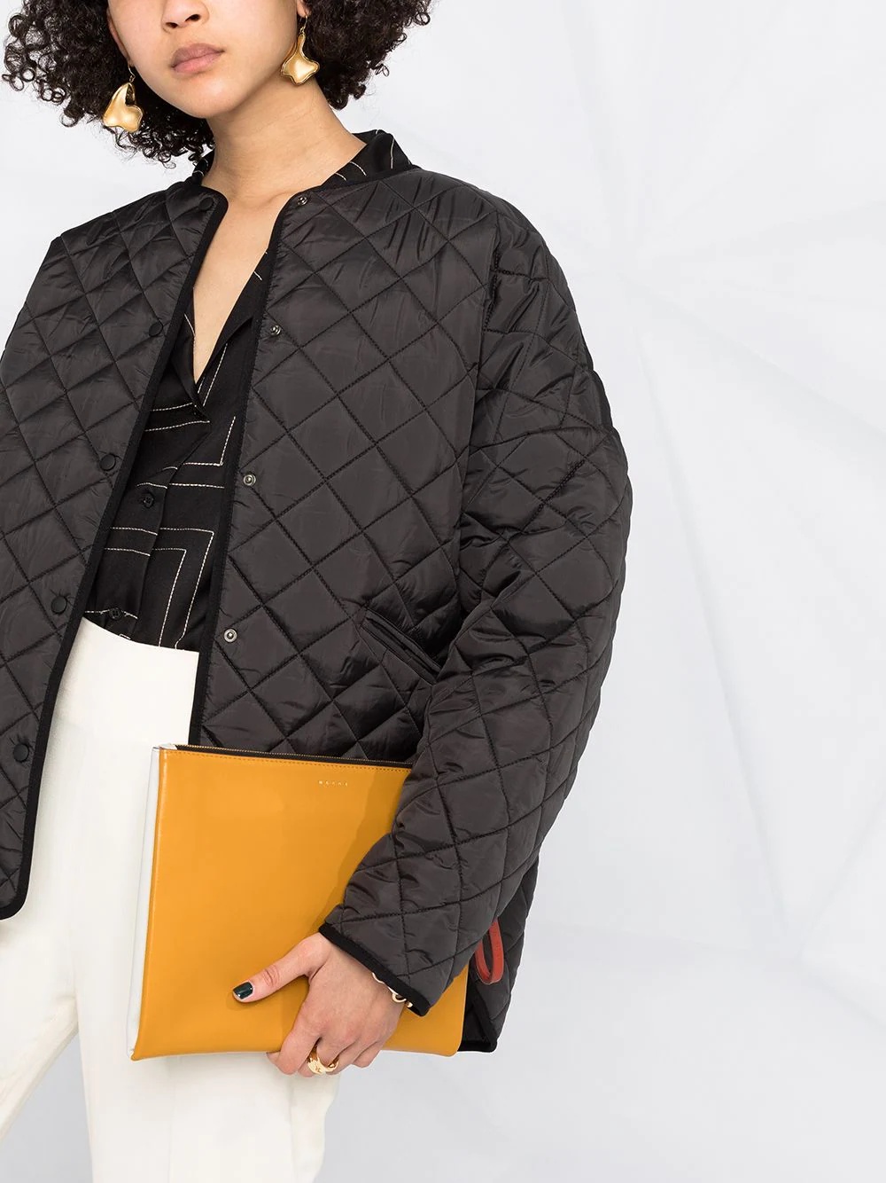 oversized quilted jacket - 5