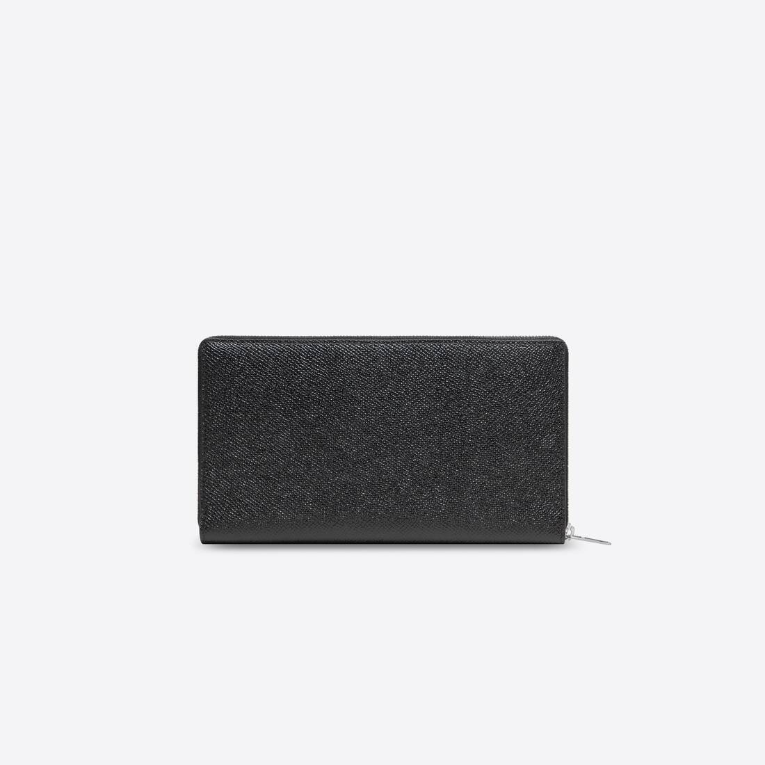 Men's Plate Continental Wallet  in Black - 2