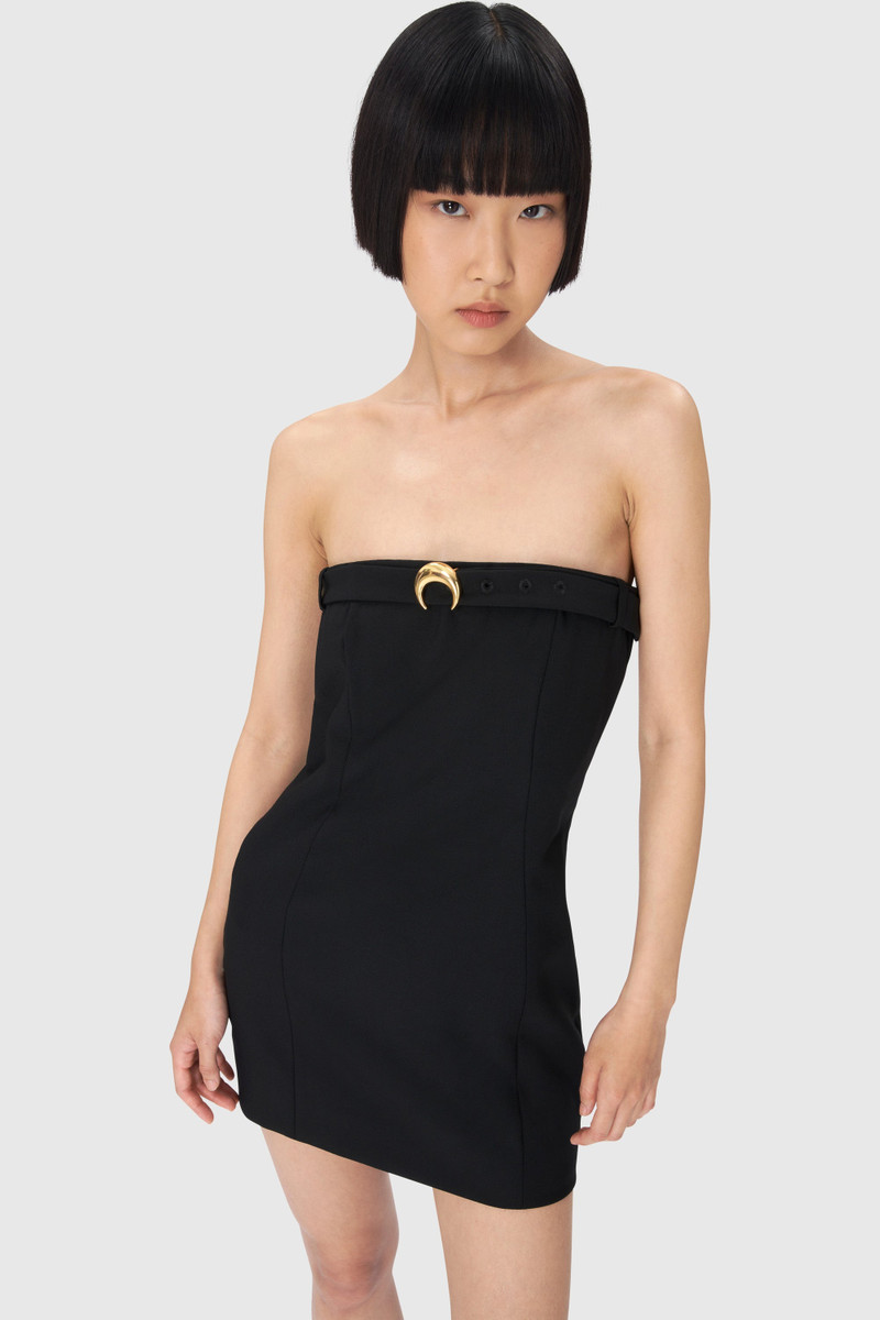 Marine Serre Virgin Wool Twill Mini Dress outlook