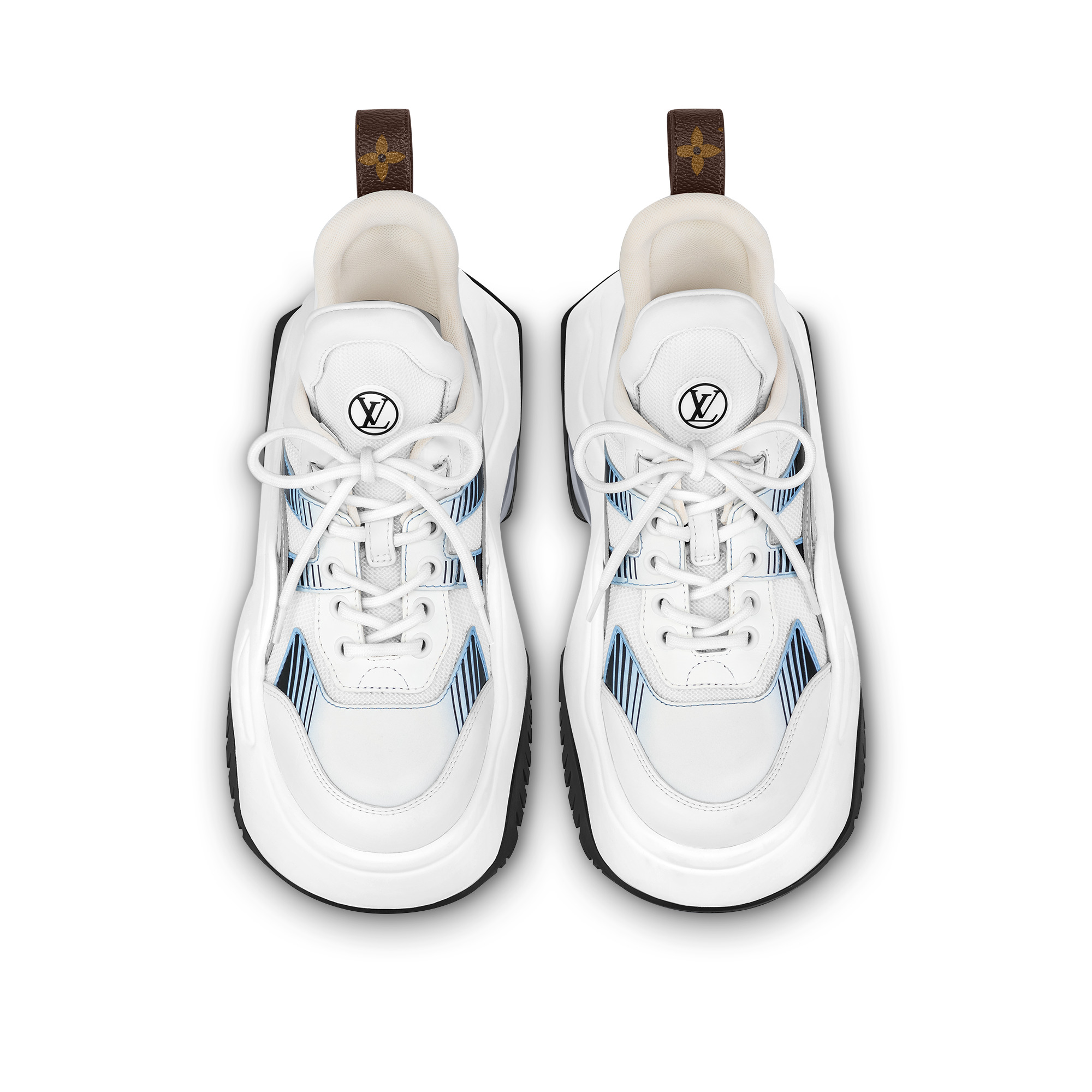 Louis Vuitton, Shoes, Louis Vuittoncalfskin Metallic Monogram Lv  Archlight Sneakers Black Silver