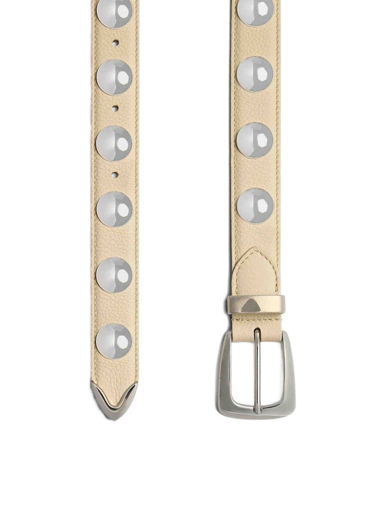 KHAITE Benny embellished leather belt outlook