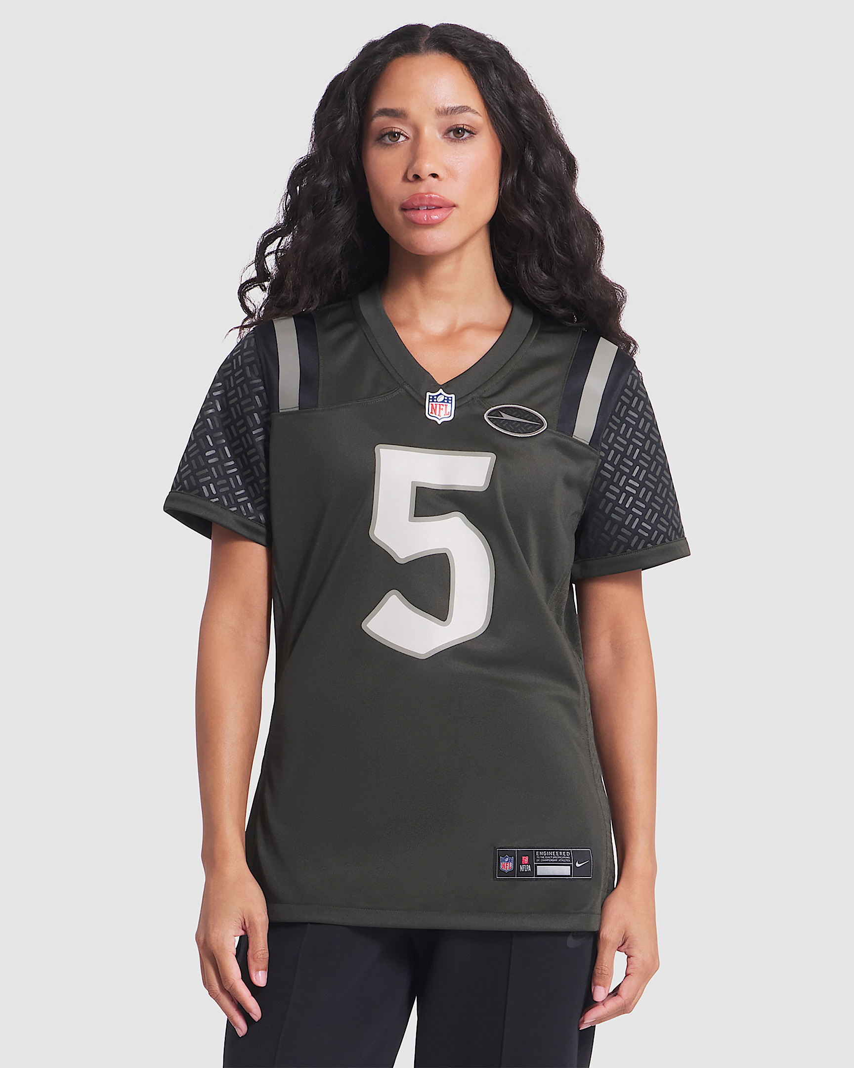 Garrett Wilson New York Jets Rivalries Collection Women’s Nike NFL Game Jersey - 1