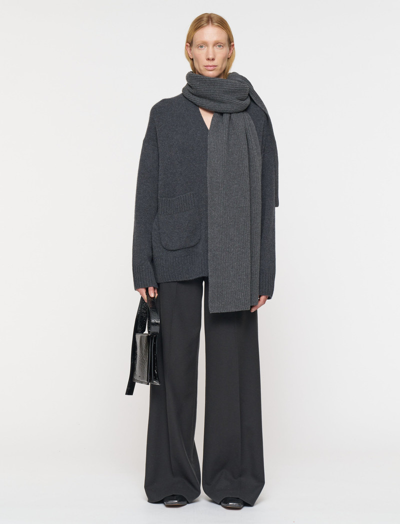 JOSEPH Light Cardigan Stitch Scarf outlook