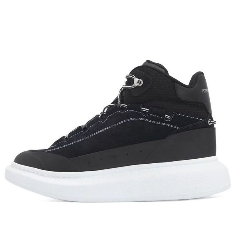 Alexander McQueen Larry High-Top Sneakers 'Black White' 682498WIBN71070 - 1
