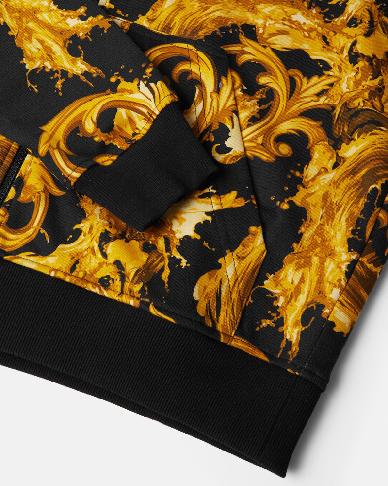 Printed Cotton-Jersey Zip Hoodie 4