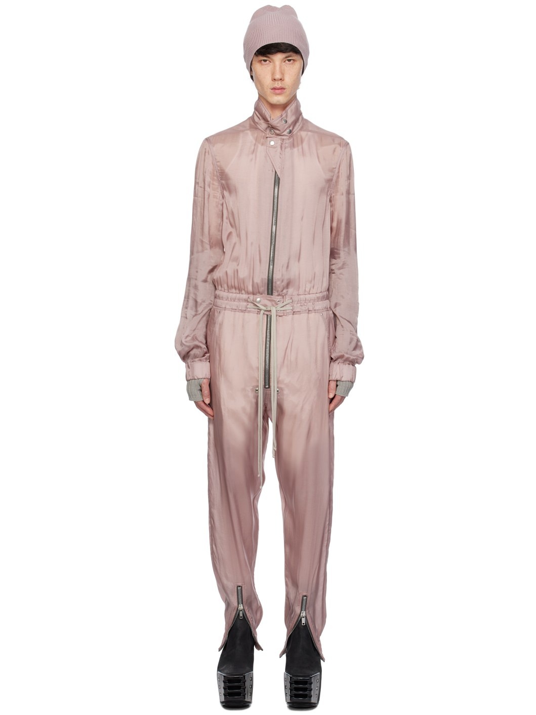 Pink Flightsuit Jumpsuit - 1