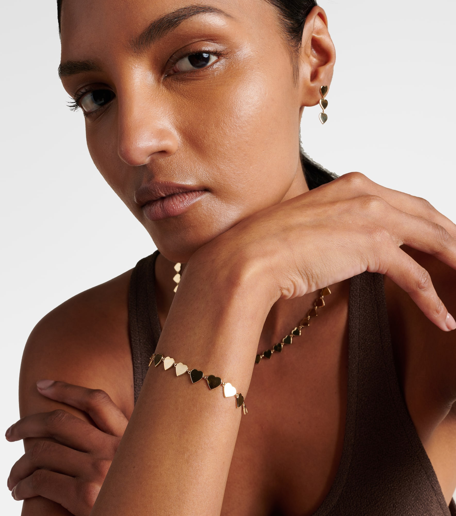 Pure Heart Eternity 14kt gold bracelet - 2