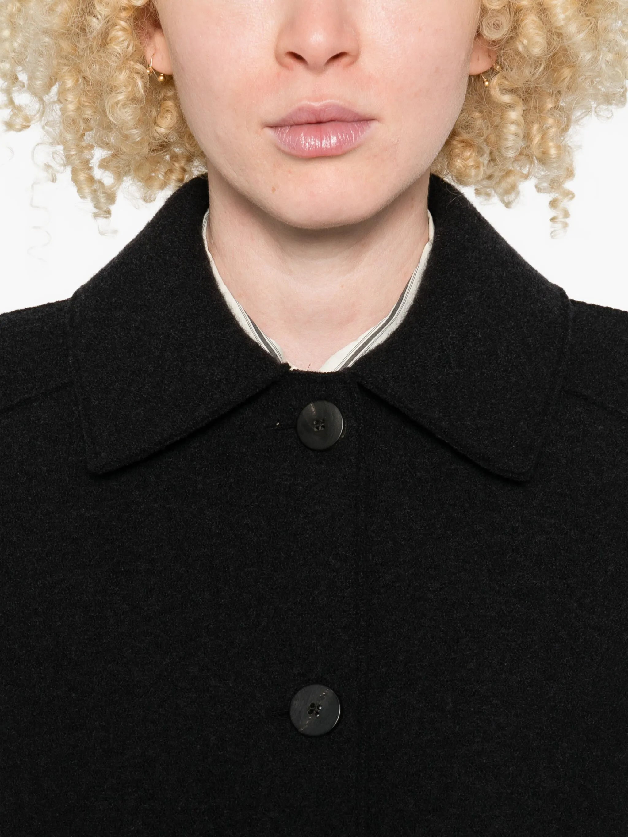 Harris Wharf London Button-front Collared Jacket - 3