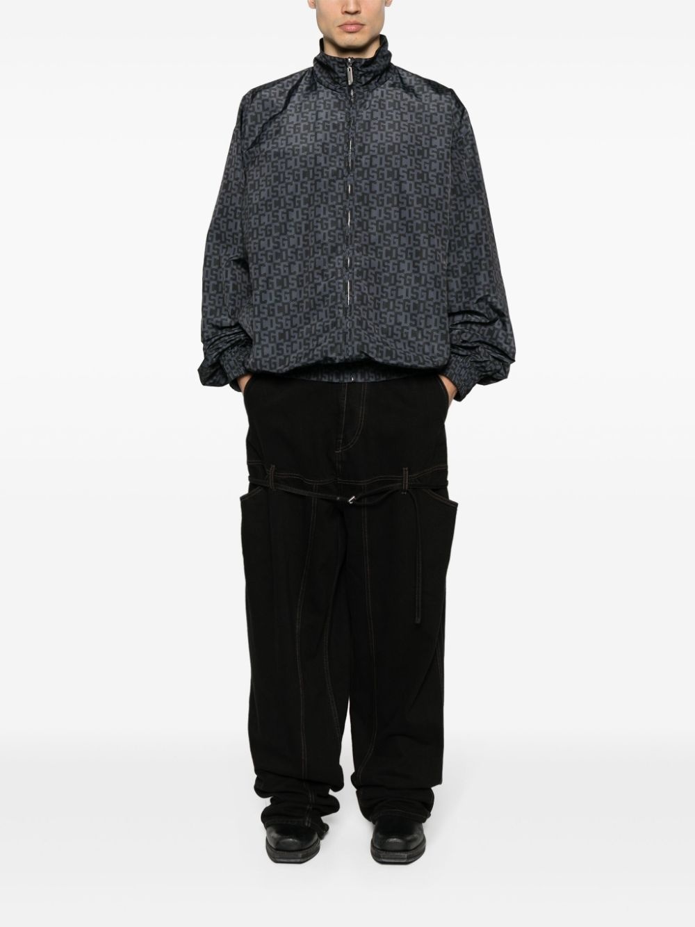 reversible logo-print jacket - 2