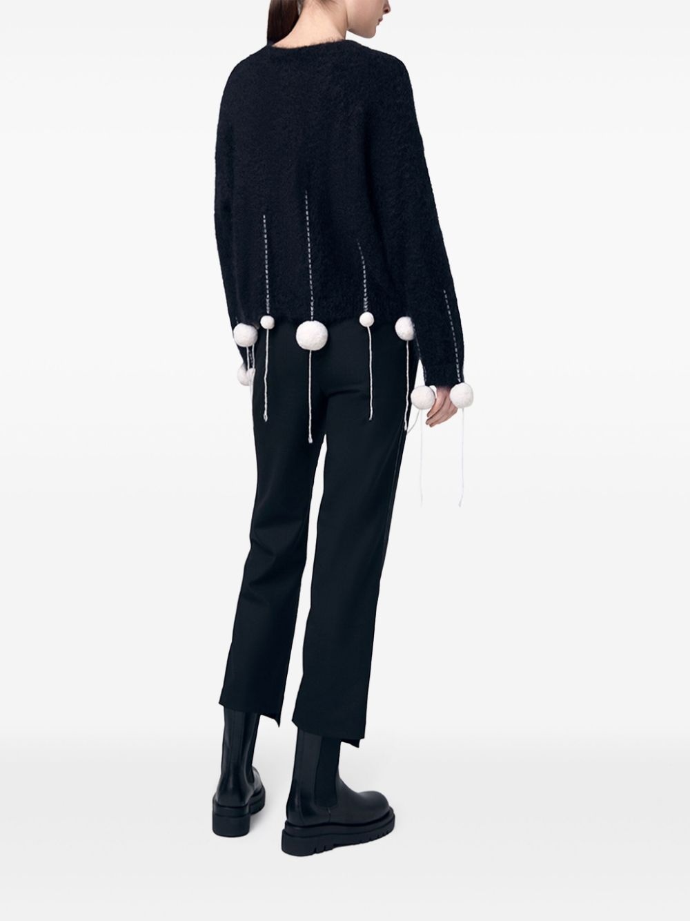 Pom Pom mohair-blend sweater - 4