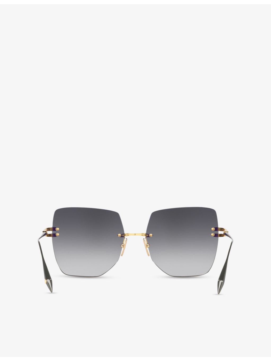 D4000465 Irregular-Frame Metal Sunglasses - 4