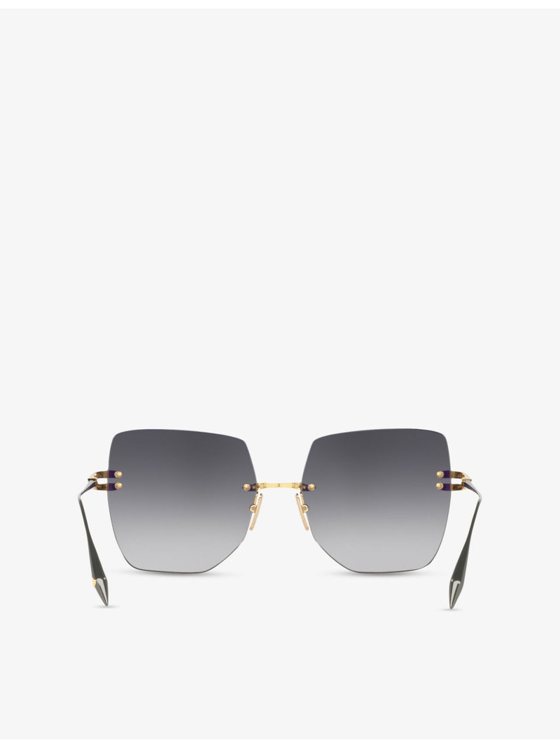 D4000465 Irregular-Frame Metal Sunglasses 4