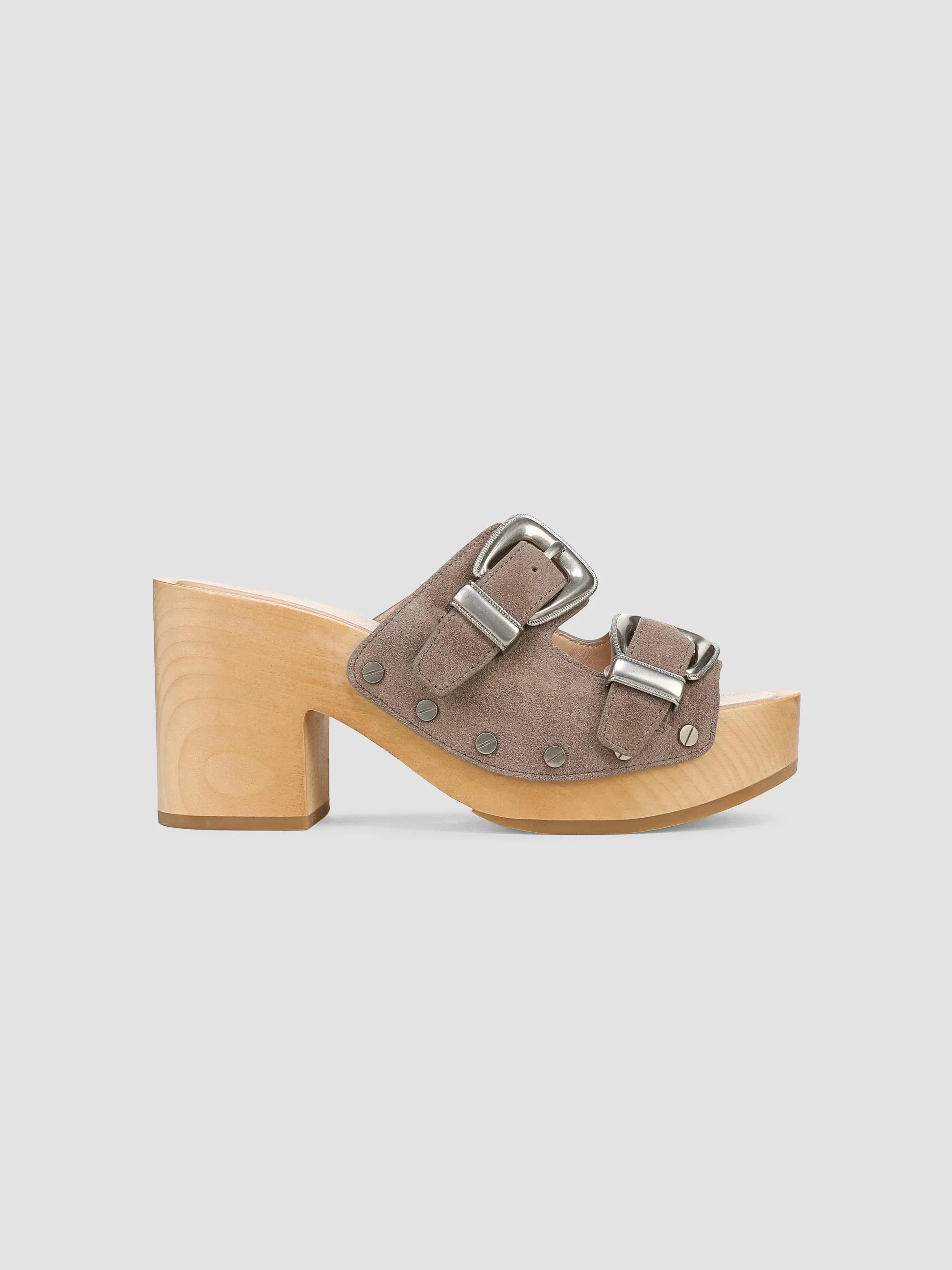 Women's Halifax 85MM Suede Platform Sandals - Bark - 1