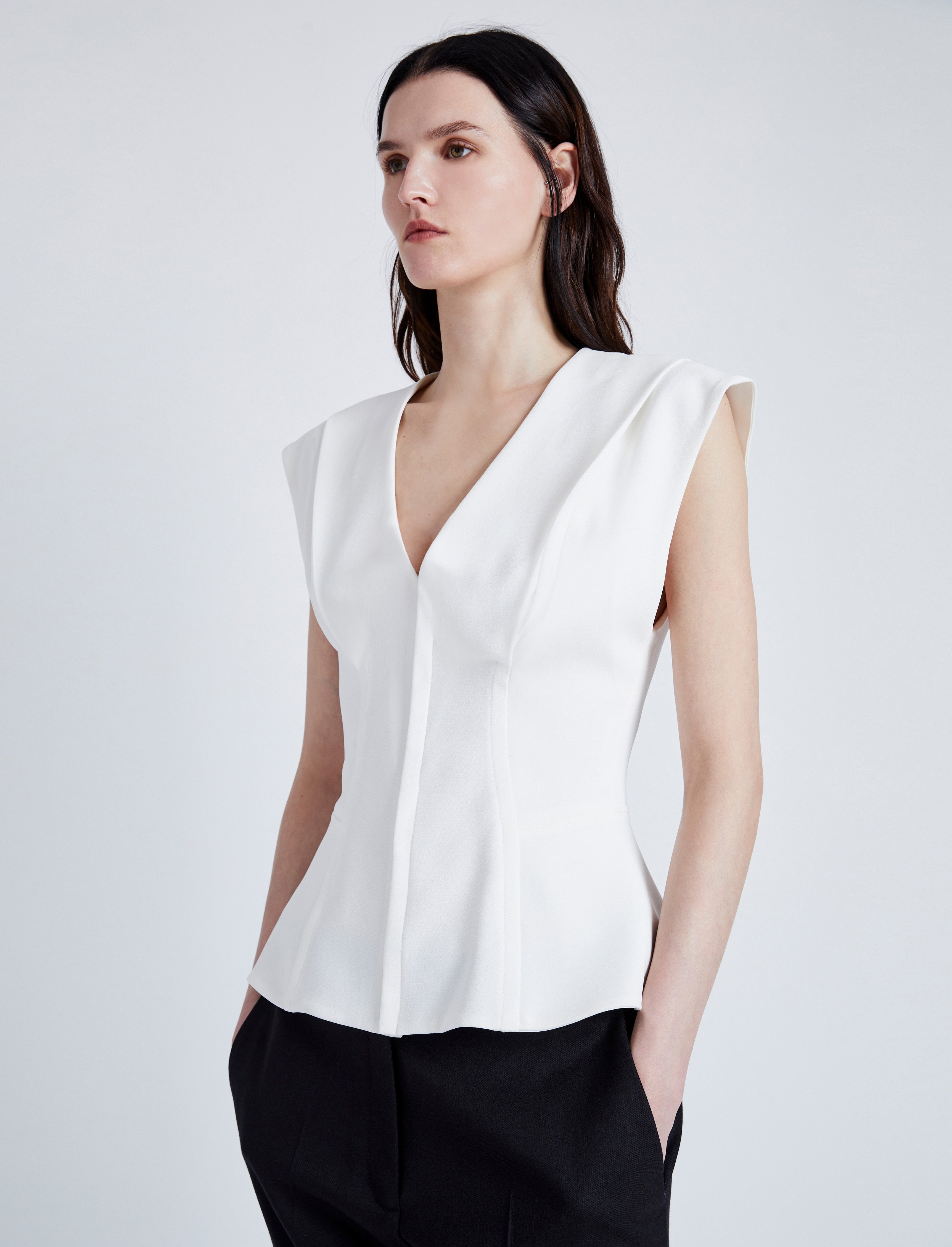 Janet Top in Matte Viscose Crepe - 6