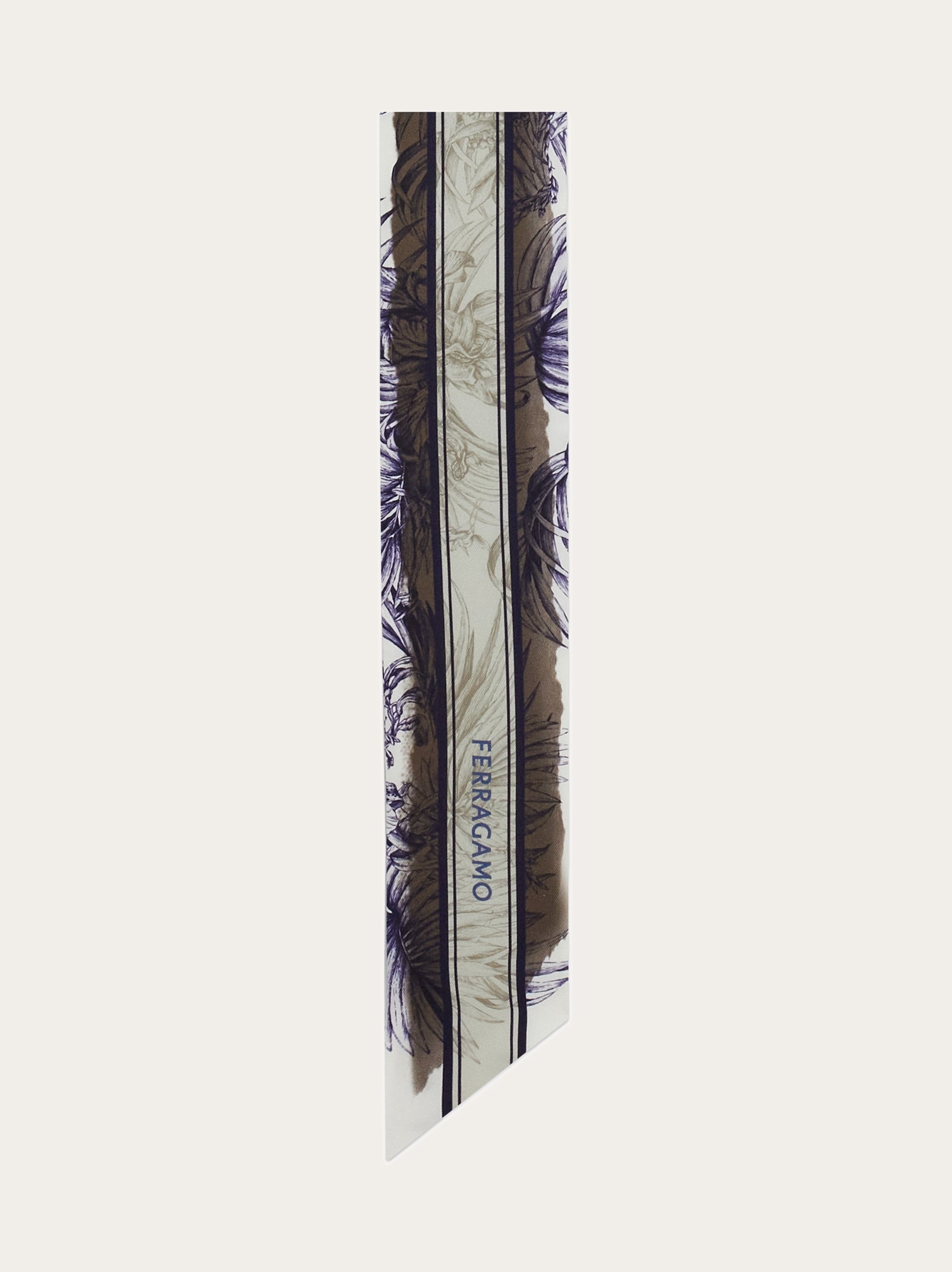 Gravure print silk bandeau - 4