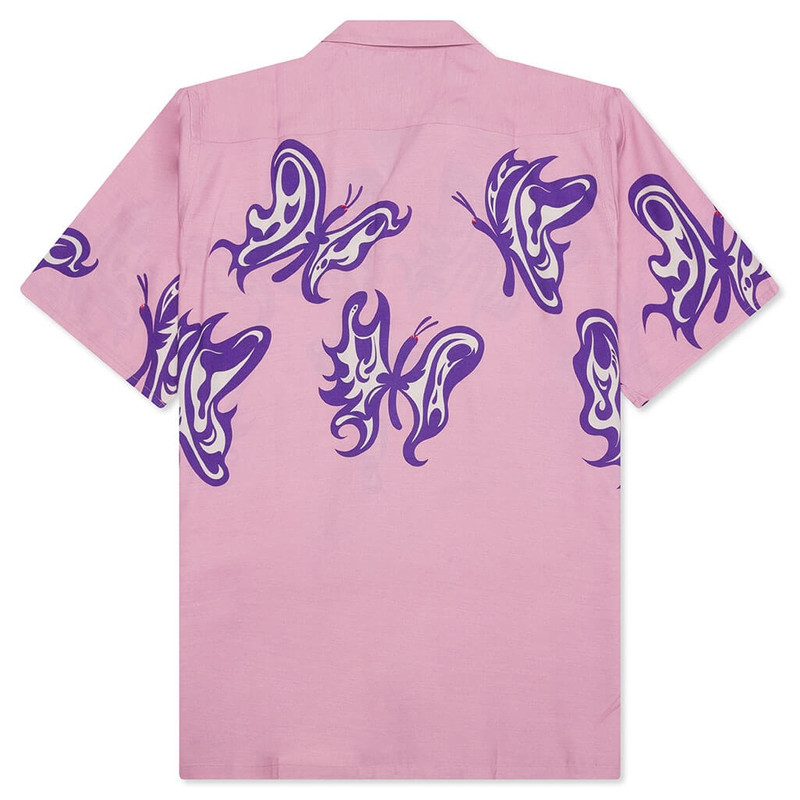 NEEDLES NEEDLES X KAE TANAKA KT PAPILLON S/S ONE-UP SHIRT - OLD ROSE outlook