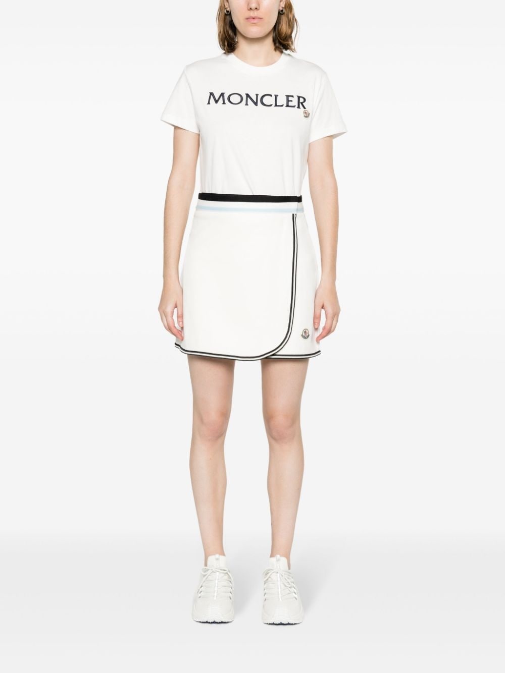 logo-patch wrap miniskirt - 2