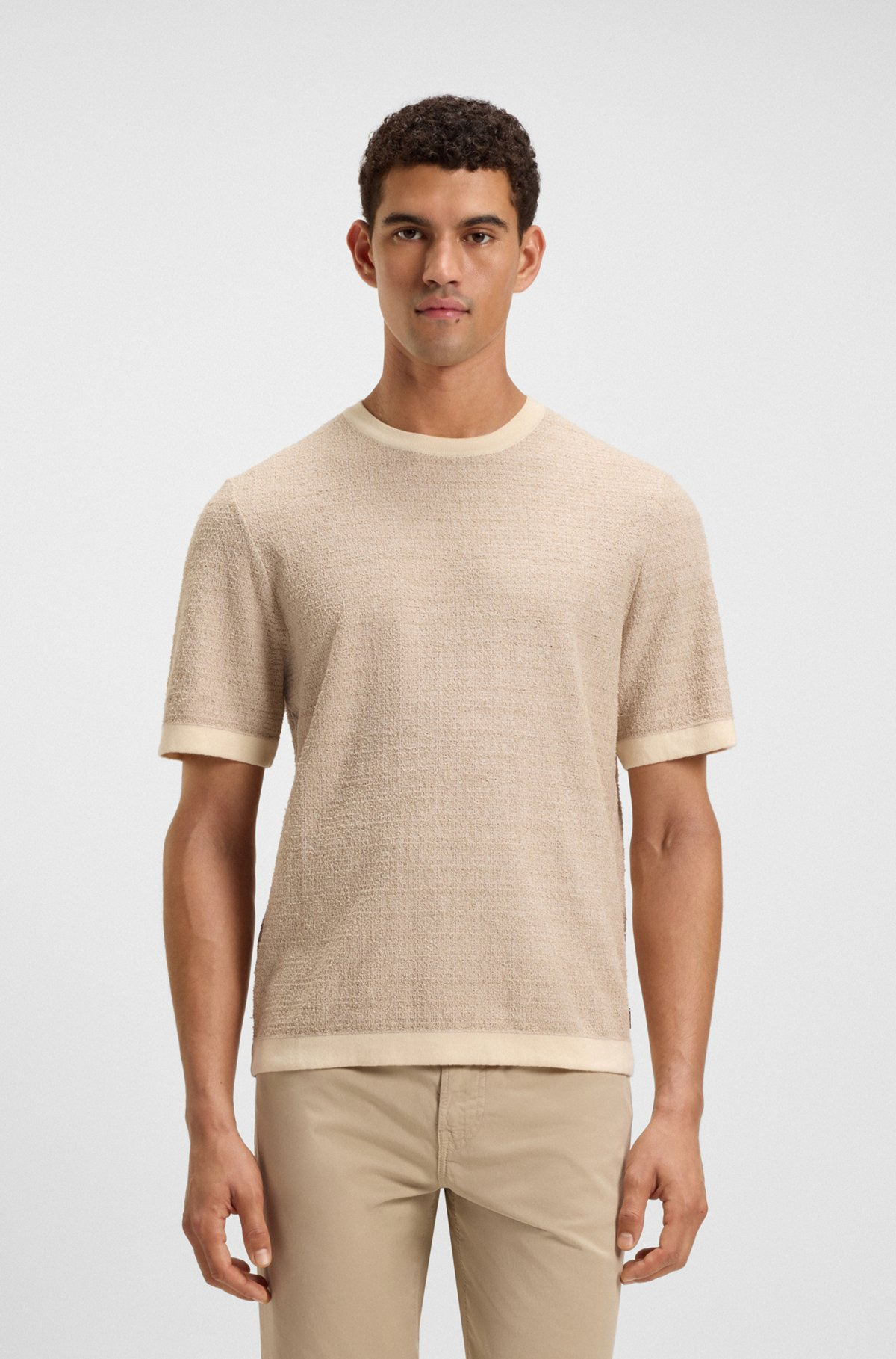 RELAXED-FIT JACQUARD-KNIT T-SHIRT - 2