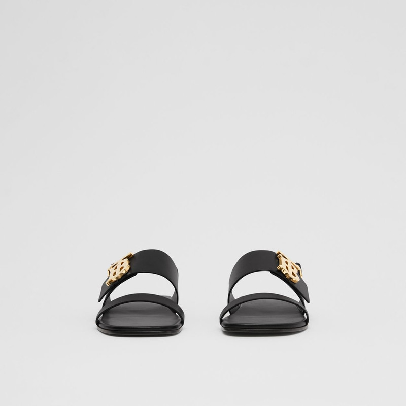 Monogram Motif Leather Sandals 4